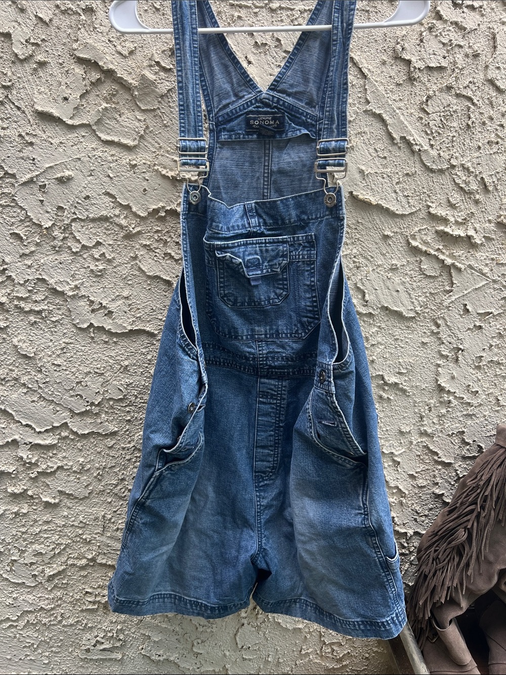 Sonoma Vintage Wash Denim Shortalls